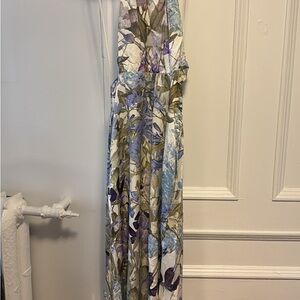 & Other Stories Floral Maxi Dress - Purple and Green